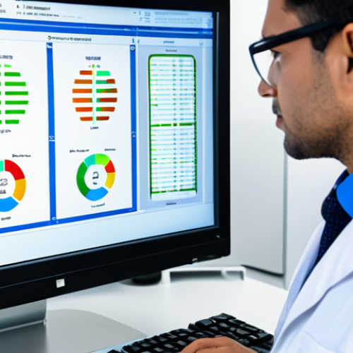 정밀 의학의 환자 맞춤형 약물 개발 - **

"A professional doctor in a clean, modern clinic, reviewing a patient's DNA sequence on a comput...